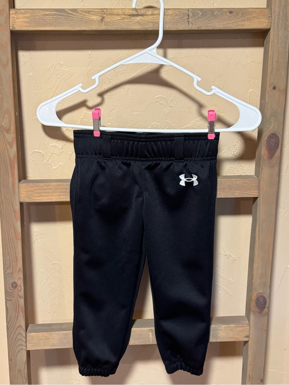 Under Armour Black Kids' Jogger Sweatpants with White Logo